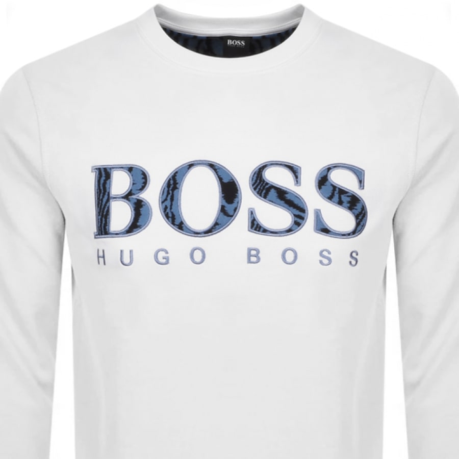 Alternative Image for ProductBOSS Welogo Sweatshirt White2